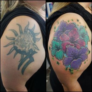 Ruhrpott styleink Tattoo cover up bunte Blumen.jpg