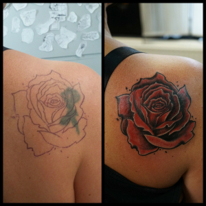 Ruhrpott styleink Tattoo Cover up Rose farbe.jpg